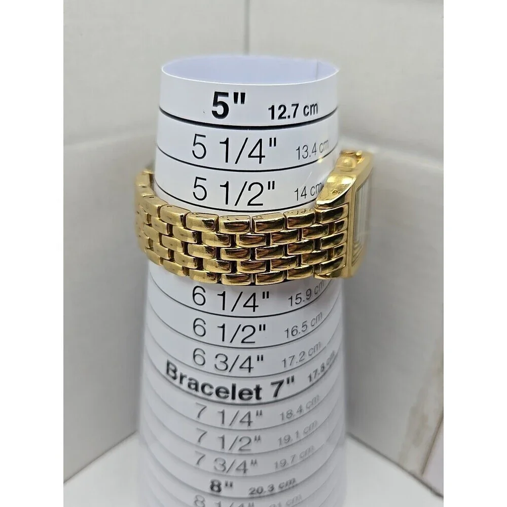 Waltham WAW045 Gold Tone Square Quartz Womens Watch New Battery Size Small